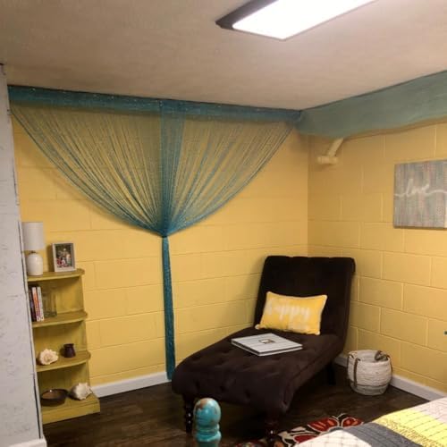 Silver Thread Screen Curtain for Doorways 39x79