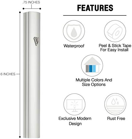 AS Mezuzot Silver Mezuzah Case 6 Inches
