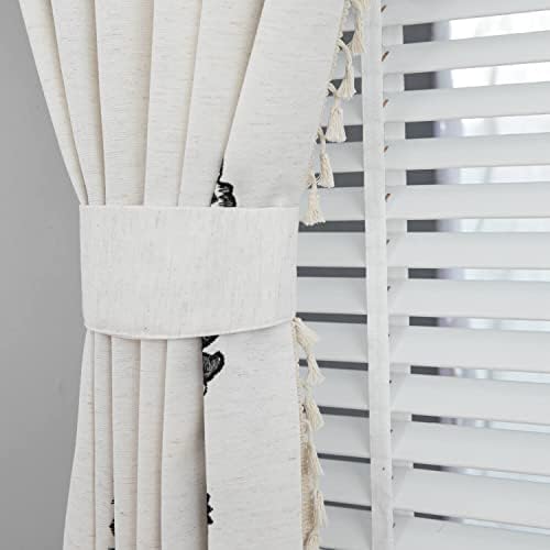 VOGOL Bohemian Style Curtain Panel 63 Inches Long