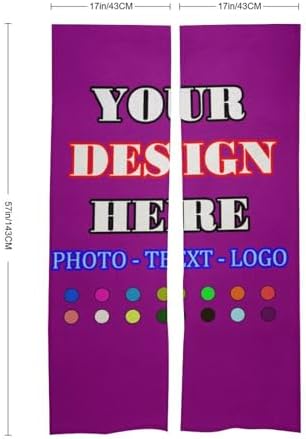 Custom Japanese Noren Curtain with Photo Text Logo