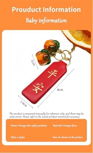 Realistic Orange Slice Hanging Christmas Ornament for Car Mirror