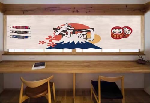 Japanese Sushi Bar Noren Curtain Door Panel