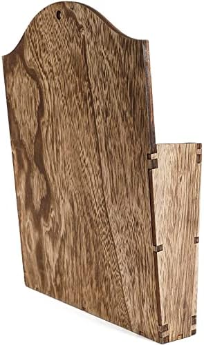 Juvale Rustic Wood Wall Magazine Holder 12 Inch