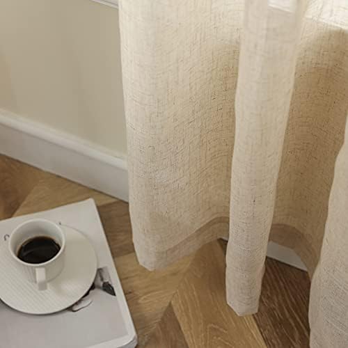 Demetex French Door Curtain 2 Panels 30x72 Beige