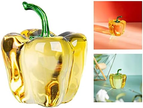 Yellow Chili Cherry Crystal Sculpture Home Decoration
