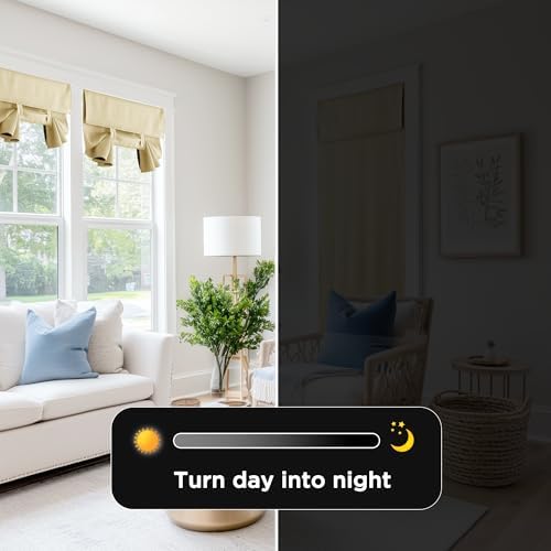 RYB HOME Blackout Curtain Panel for Door Windows
