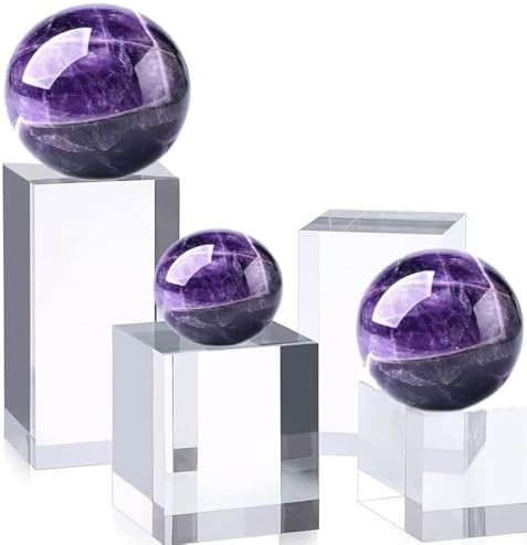 Leadigol 2PCS Acrylic Square Display Block