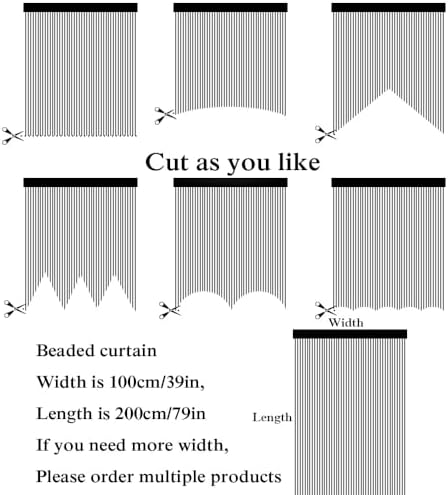 Silver Thread Screen Curtain for Doorways 39x79