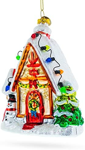 Gingerbread Delight Blown Glass Christmas Ornament 1