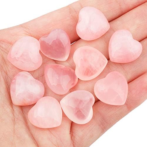 Rockcloud Healing Crystal Hearts and Happy Buddha Set