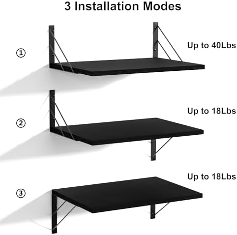 Love-KANKEI Deep Floating Shelves Set of 2 for Wall