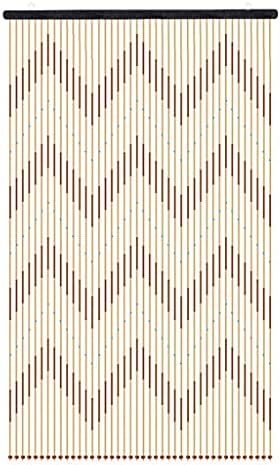 Wood Beaded Curtain for Doorways and Room Dividers