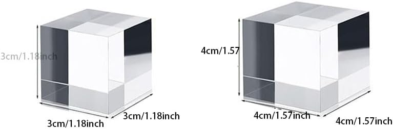 Leadigol 2PCS Acrylic Square Display Block