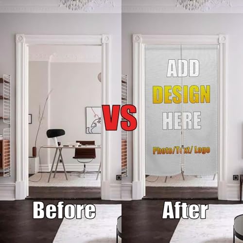 Personalized Double Sided Door Curtain with Custom Image