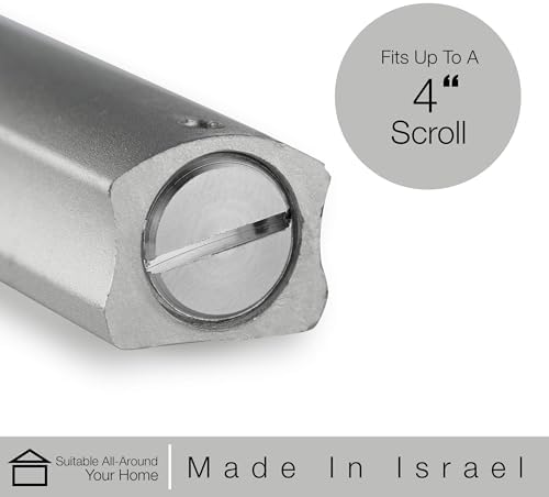 AS Mezuzot Modern Silver Mezuzah Case