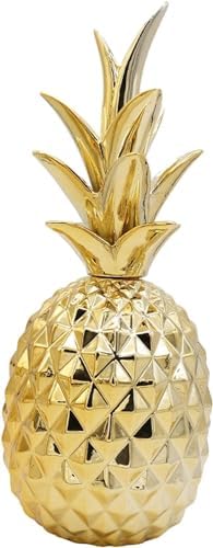 Ceramic Pineapple Ornament Gold Home Decor