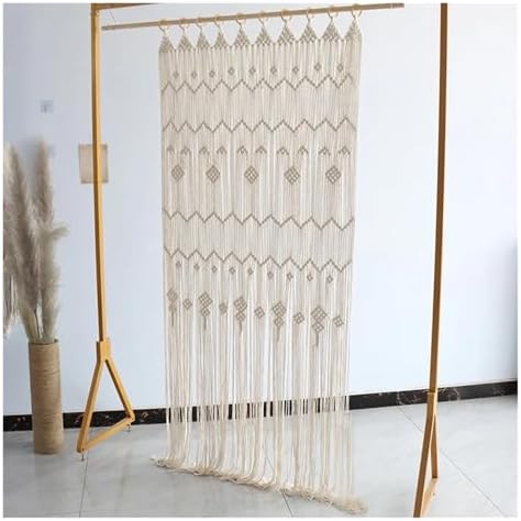 Elegant Cotton Rope Tassel Woven Door Curtain