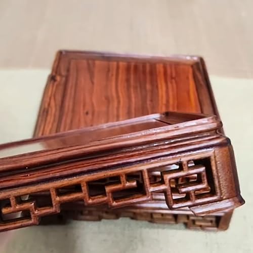 GOLDY WENDY Mahogany Square Decor Base Display Stand