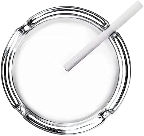 Destalya Glass Ashtrays Set of 2 Clear