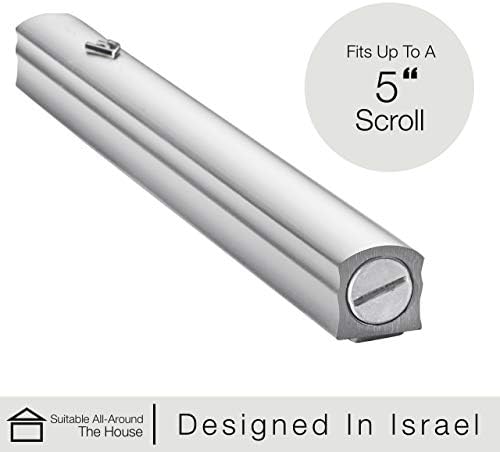 AS Mezuzot Silver Mezuzah Case 6 Inches