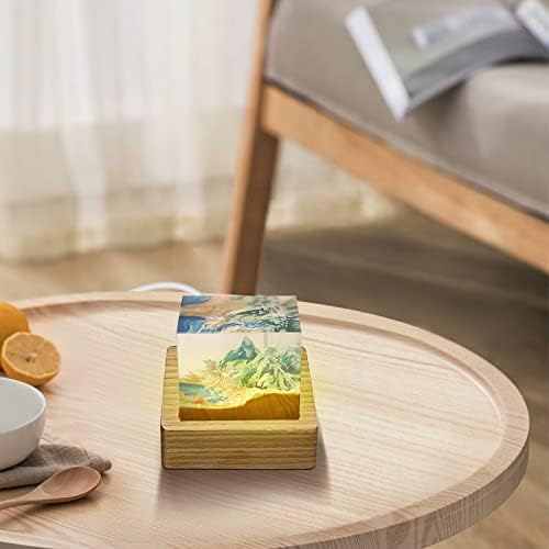 CDIYTOOL LED Solid Wood Pedestal Stand 4Pcs