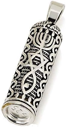 Jerusalem Pearls Mezuzah Shma Israel Pendant