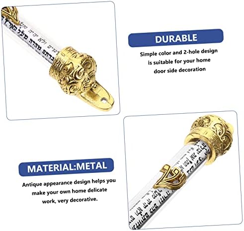 Sturdy Metal Mezuzah Scroll for Home Door