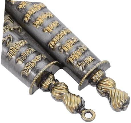 PRETYZOOM Pewter Mezuzah Case Waterproof Metal Judaica Decor