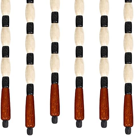 27 Strands Wood Beaded Curtain for Doorways and Room Dividers