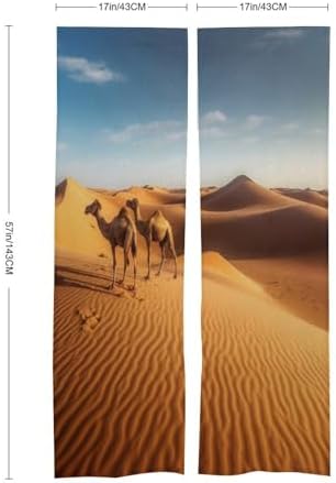Sand Dunes Sahara Desert Door Curtain Panel 17x57 Inch