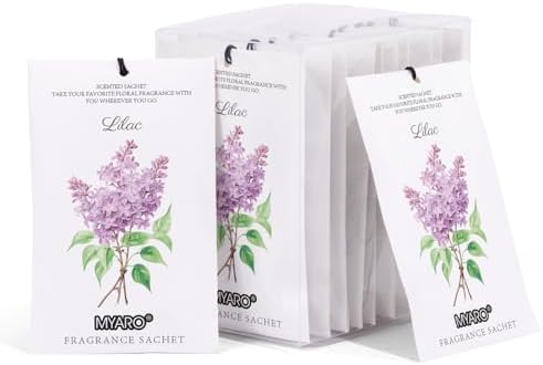 MYARO 12 Pack Lavender Scented Sachets for Drawer and Closet