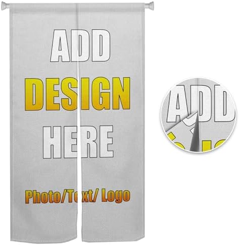 Personalized Double Sided Door Curtain with Custom Image