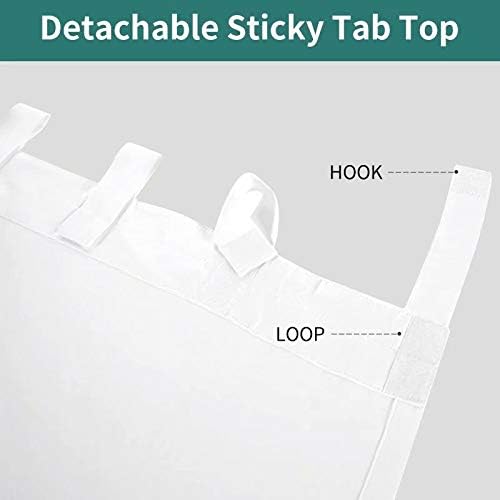 LORDTEX Waterproof Blackout Curtains 52x84 2 Panels White