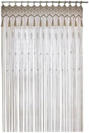 Elegant Cotton Rope Tassel Woven Door Curtain