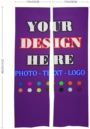 Custom Japanese Noren Door Curtain with Photo Text Logo