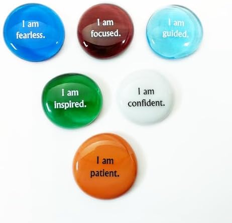 Lifeforce Glass Affirmation Stones Set