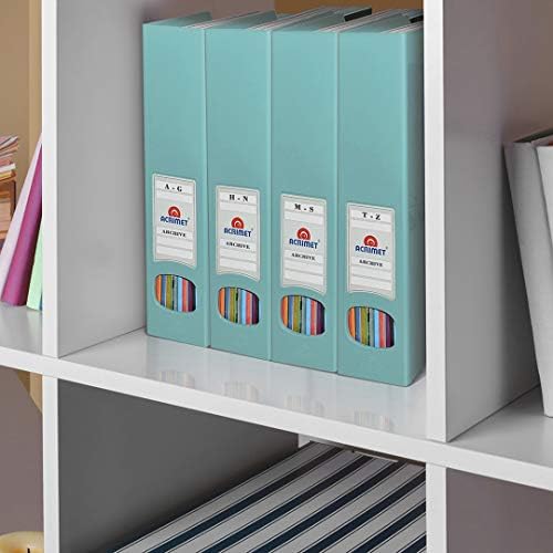 Acrimet Magazine File Holder Durable Rack Space-Saving Organizer 2 Pack Solid Green