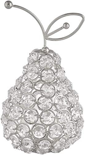 Crystal Rhinestone Pear Ornament Desktop Decor Collectible