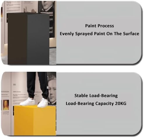 ZDMEI Cube Display Pedestal Stand 200KG Load White 40x120cm