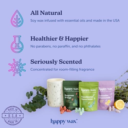 Happy Wax Fan Man Cave Collection Soy Wax Melts 6 oz