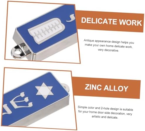 Jewish Mezuzah with Sacred Script and Star Pattern