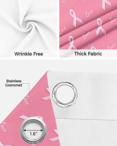 Pink String Door Curtain - Blackout 78 Inches Long