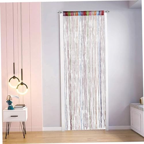 Tassel Style Door Curtain with Rainbow Colors