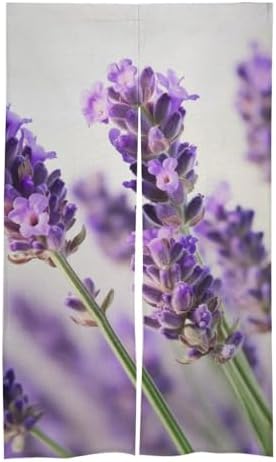 Lavender Flower Door Curtain Panel 17x57 Inch