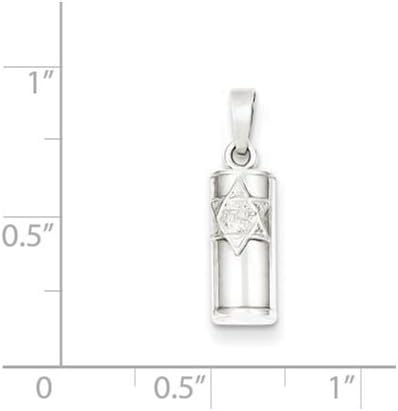 FJC Finejewelers Sterling Silver Mezuzah Pendant