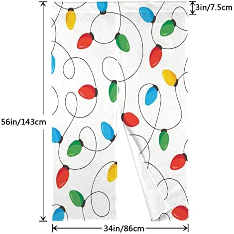 Christmas Rainbow Light Bulb Doorway Curtain 34x56