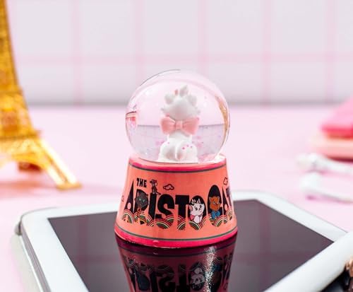Disney Aristocats Marie Light-Up Snow Globe 3 Inches Tall