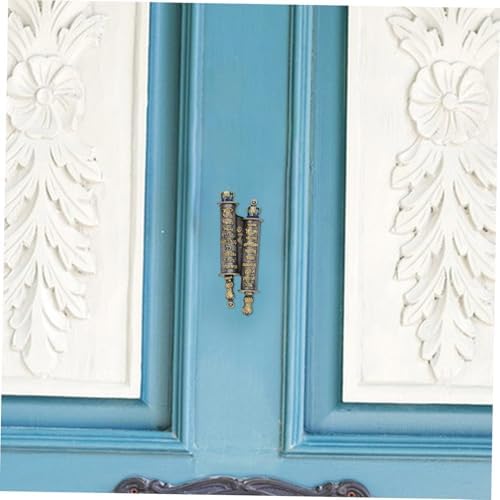 PRETYZOOM Pewter Mezuzah Case Waterproof Metal Judaica Decor