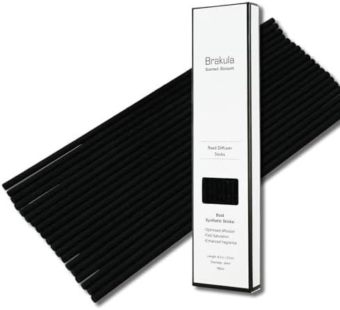 Brakula Reed Diffuser Sticks - 48Pcs Black 1