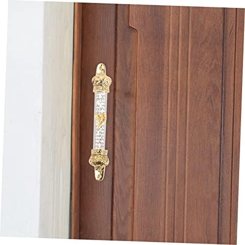 Metal Mezuzah Door Ornament with Crown Design